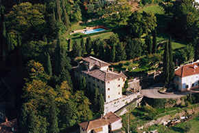 aerial view of Villa Luciano