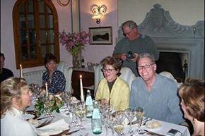 Photo of guests at dining table